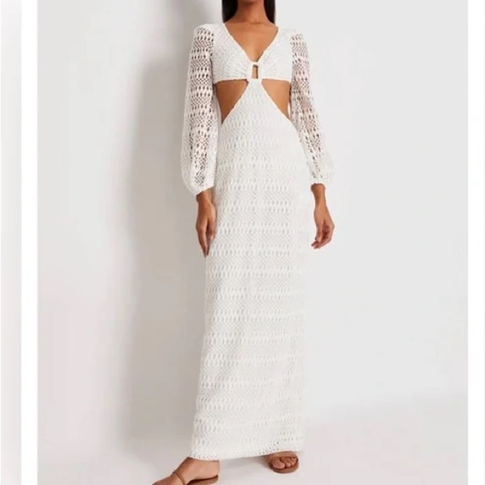 White crochet Patbo dress - Picture 2 of 6
